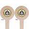 Dental Insignia / Emblem Wooden 4" Food Pick - Round - Double Sided - Front & Back