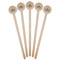 Dental Insignia / Emblem Wooden 6" Stir Stick - Round - Fan View