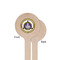 Dental Insignia / Emblem Wooden 6" Stir Stick - Round - Single Sided - Front & Back