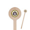 Dental Insignia / Emblem Wooden 7.5" Stir Stick - Round - Closeup