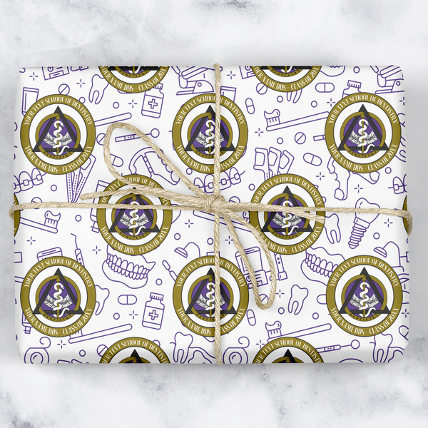 Custom Dental Insignia / Emblem Wrapping Paper (Personalized)