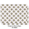 Dental Insignia / Emblem Wrapping Paper Sheet - Double Sided - Front
