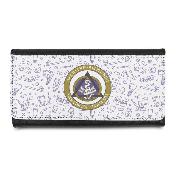 Custom Dental Insignia / Emblem Leatherette Ladies Wallet (Personalized)