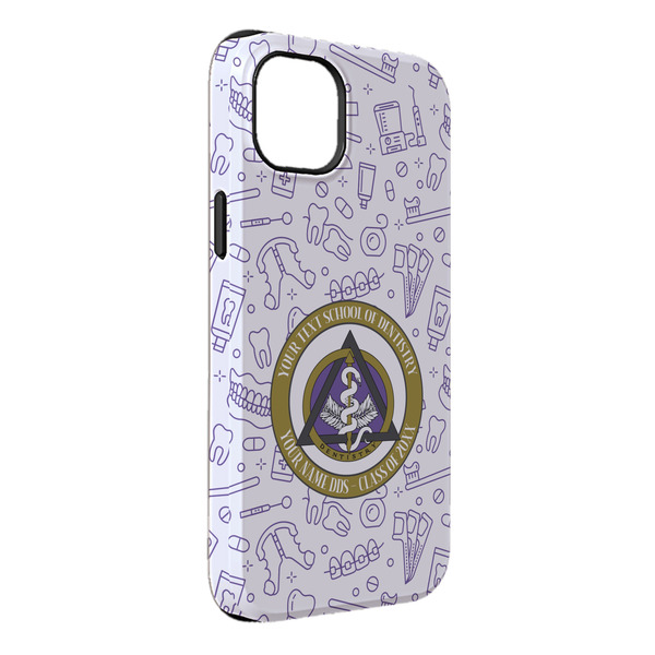 Custom Dental Insignia / Emblem iPhone Case - Rubber Lined - iPhone 14 Pro Max (Personalized)