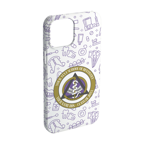 Custom Dental Insignia / Emblem iPhone Case - Plastic - iPhone 15 (Personalized)