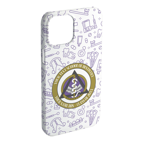 Custom Dental Insignia / Emblem iPhone Case - Plastic - iPhone 15 Plus (Personalized)