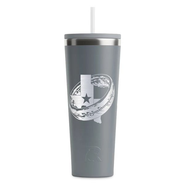 Custom Middle Earth: Strategy Battle Game RTIC Everyday Tumbler with Straw - 28oz - Grey - Single-Sided