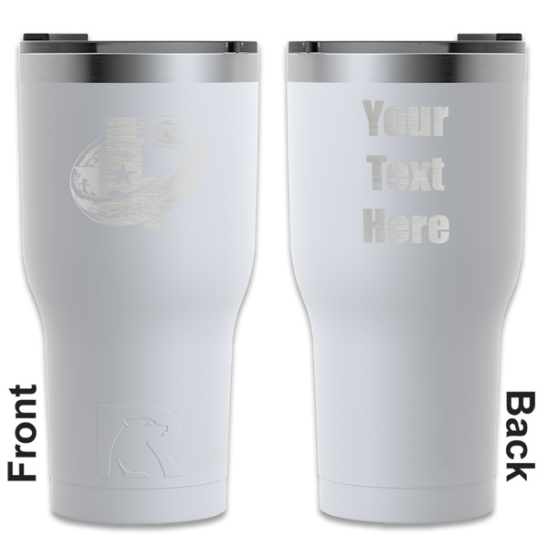 Custom Middle Earth: Strategy Battle Game RTIC Tumbler - White - Laser Engraved - Double-Sided