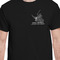 Middle Earth: Strategy Battle Game - Dallas/Fort Worth Chapter Black Crew T-Shirt on Model - CloseUp