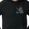 Middle Earth: Strategy Battle Game - Dallas/Fort Worth Chapter Black Hoodie on Model - CloseUp