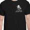 Middle Earth: Strategy Battle Game - San Antonio Chapter Black Crew T-Shirt on Model - CloseUp