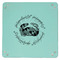 Maryland ME:SBG Crab Logo 9" x 9" Teal Leatherette Snap Up Tray - APPROVAL