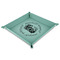 Maryland ME:SBG Crab Logo 9" x 9" Teal Leatherette Snap Up Tray - MAIN