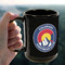 Colorado Airstream Club 15oz. Black Mug - Lifestyle