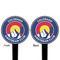 Colorado Airstream Club Black Plastic 4" Food Pick - Round - Double Sided - Front & Back