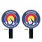 Colorado Airstream Club Black Plastic 7" Stir Stick - Double Sided - Round - Front & Back