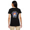 Colorado Airstream Club Black V-Neck T-Shirt on Model - Back