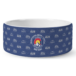 Colorado Airstream Club Ceramic Dog Bowl