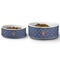 Colorado Airstream Club Ceramic Dog Bowls - Size Comparison