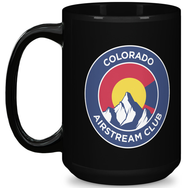 Custom Colorado Airstream Club 15 oz Coffee Mug - Black