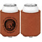 Colorado Airstream Club Cognac Leatherette Can Sleeve - Single Sided Front and Back