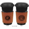 Colorado Airstream Club Cognac Leatherette Mug Sleeve - Double Sided Approval