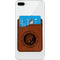 Colorado Airstream Club Cognac Leatherette Phone Wallet on iphone 8