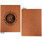 Colorado Airstream Club Cognac Leatherette Portfolios with Notepad - Small - Single Sided- Apvl