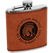 Colorado Airstream Club Cognac Leatherette Wrapped Stainless Steel Flask