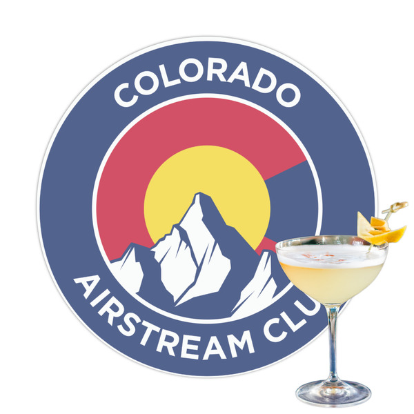 Custom Colorado Airstream Club Printed Drink Topper