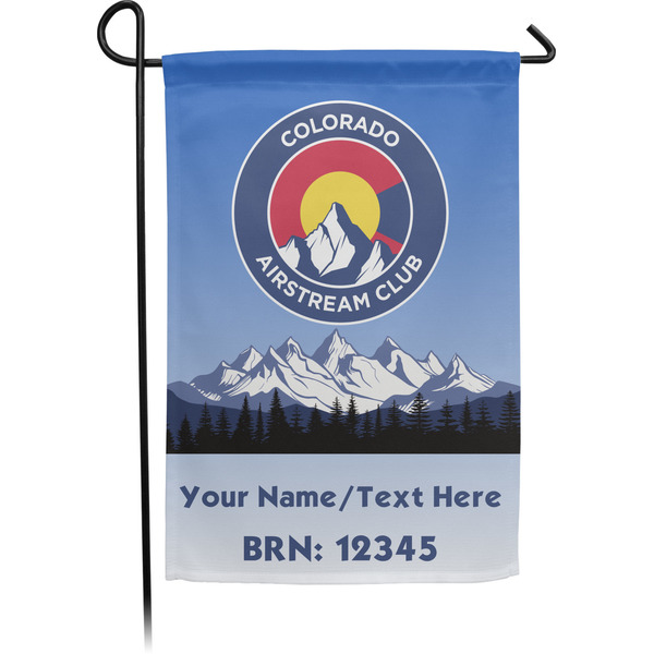 Custom Colorado Airstream Club Garden Flag - Small - Double-Sided