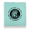 Colorado Airstream Club Leather Binders - 1" - Teal - Front View