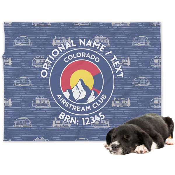 Custom Colorado Airstream Club Dog Blanket