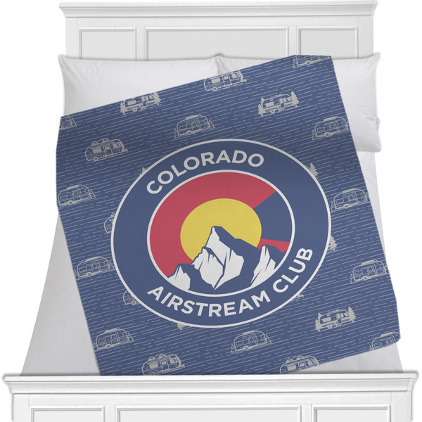 Custom Colorado Airstream Club Minky Blanket