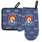 Colorado Airstream Club Neoprene Oven Mitt and Pot Holder Set - Left