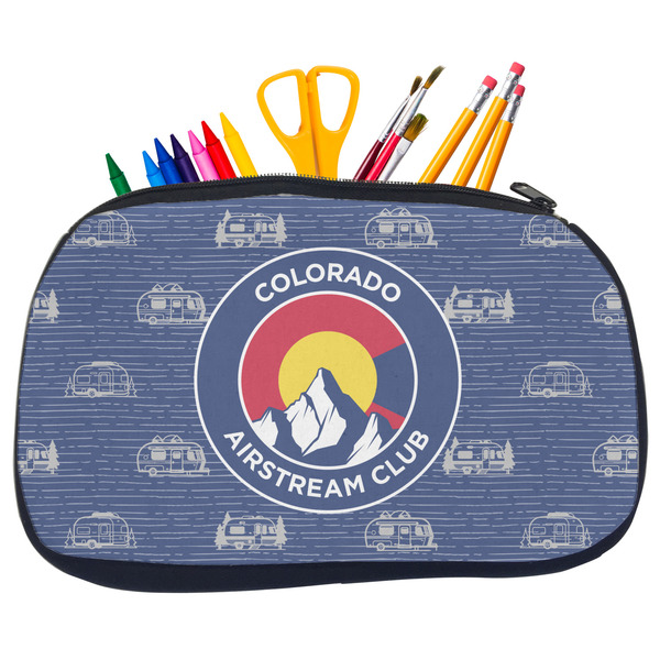 Custom Colorado Airstream Club Neoprene Pencil Case - Medium