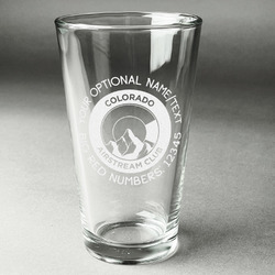 Colorado Airstream Club Pint Glass - Laser Engraved