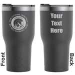 Colorado Airstream Club RTIC Tumbler - Black - Laser Engraved - Double-Sided