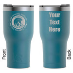 Colorado Airstream Club RTIC Tumbler - Dark Teal - Laser Engraved - Double-Sided