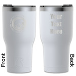 Colorado Airstream Club RTIC Tumbler - White - Laser Engraved - Double-Sided