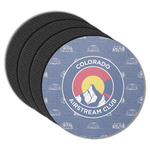 Colorado Airstream Club Round Rubber Backed Coasters - Set of 4