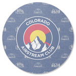 Colorado Airstream Club Round Rubber Backed Coaster - Single