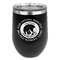 Colorado Airstream Club Stainless Wine Tumblers - Black - Double Sided - Front