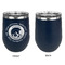 Colorado Airstream Club Stainless Wine Tumblers - Navy - Single Sided - Approval