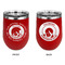 Colorado Airstream Club Stainless Wine Tumblers - Red - Double Sided - Approval