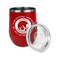 Colorado Airstream Club Stainless Wine Tumblers - Red - Single Sided - Alt View