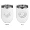 Colorado Airstream Club Stainless Wine Tumblers - White - Double Sided - Approval