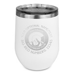 Colorado Airstream Club Stemless Stainless Steel Wine Tumbler - White - Double-Sided