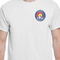 Colorado Airstream Club White Crew T-Shirt on Model - CloseUp