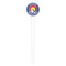 Colorado Airstream Club White Plastic 4" Food Pick - Round - Single Pick